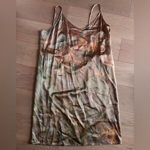 100% silk Slip Midi Dress